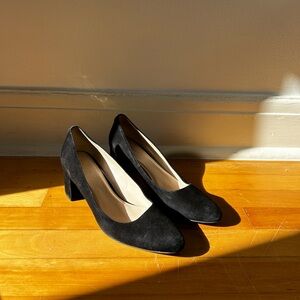 Cole Haan suede kitten heel